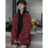 Purpdrank - Retro Fashion Women Corduroy Shirt Button Jacket Long Sleeve Top Mid-length Shirt Wholesale Spring Autumn Coat Office Women New