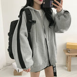 Purpdrank - Hip Hop Zip Up Hoodie Vintage Star Patch Cotton Loose Sweatshirt Jacket Harajuku Gothic Long Sleeve Women Sweatshirt Y2k Clothes