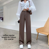 Purpdrank - 2023 Womens Fashion Casual High Waist Loose Wide Leg Pants for Women Spring Autumn New Female Floor-Length White Suits Pants Ladies Long Trousers