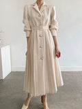 Purpdrank - Spring Autumn Women Elegant Fashion Party Midi Dress Office Lady Long Sleeve A Line Vestdios Clothes
