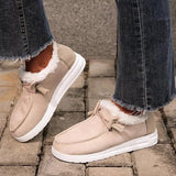 Purpdrank - Women Comfy Flat Heel Slip-On Boots