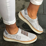 Purpdrank - All Season Pu Flat Heel Sneakers
