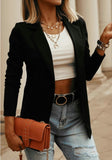 Purpdrank - Casual Solid Color Long-Sleeved Blazer Top