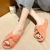 Purpdrank - Women Cross Strap Bedroom Slippers, Fashion Indoor Home Slippers <!---->