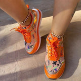 Purpdrank - Yellow Fashion Casual Bandage Patchwork Sport Shoes