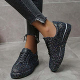 Purpdrank - Black Casual Patchwork Round Out Door Shoes