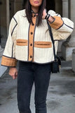 Purpdrank - Apricot Street Patchwork Contrast O Neck Outerwear