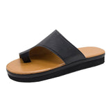 Purpdrank - Women's Sandals Flat Sandals Orthopedic Sandals Bunion Sandals Outdoor Slippers Outdoor Daily Beach Summer Flat Heel Open Toe Casual Minimalism PU Leather Faux Leather Loafer Solid Color Leopard