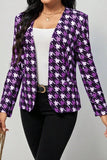 Purpdrank - Black Casual Print Cardigan Outerwear