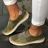 Purpdrank - All Season Pu Flat Heel Sneakers