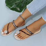 Purpdrank - Green Fashion Casual Patchwork Rhinestone Round Comfortable Shoes