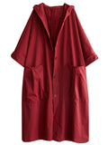 Purpdrank - Original Solid Hooded Trench Coats