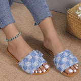 Purpdrank - Blue Casual Patchwork Round Comfortable Shoes