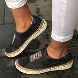 Purpdrank - All Season Pu Flat Heel Sneakers