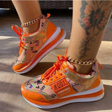 Purpdrank - Yellow Fashion Casual Bandage Patchwork Sport Shoes