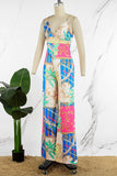 Purpdrank - Colour Casual Daily Simplicity Mixed Printing Printing Contrast Straight Jumpsuits