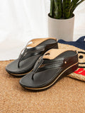 Purpdrank - Casual Platform Flip Flops