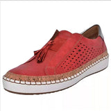 Purpdrank - Women's Sneakers Tassel Loafers Comfort Shoes Slip-on Sneakers Outdoor Work Daily Summer Tassel Flat Heel Round Toe Vintage Classic Casual Walking Shoes Suede Loafer Color Block Solid Colored Black