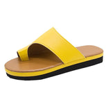 Purpdrank - Women's Sandals Flat Sandals Orthopedic Sandals Bunion Sandals Outdoor Slippers Outdoor Daily Beach Summer Flat Heel Open Toe Casual Minimalism PU Leather Faux Leather Loafer Solid Color Leopard