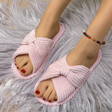 Purpdrank - Women Cross Strap Bedroom Slippers, Fashion Indoor Home Slippers <!---->