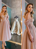 Purpdrank - Women's Prom Party Dress Corset Dress Lace Dress Midi Dress Blue Apricot Sleeveless Pure Color Mesh Winter Fall Spring Off Shoulder Fashion Wedding Party Winter Dress 2023 S M L XL