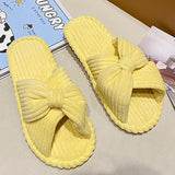 Purpdrank - Women Cross Strap Bedroom Slippers, Fashion Indoor Home Slippers <!---->