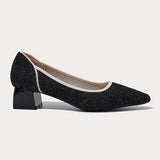 Purpdrank - Women Casual Slip-On Knit Pumps