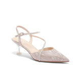 Purpdrank - Women Belle Elegant Fairy Wind Pointed Toe Heeled Pumps