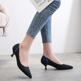 Purpdrank - Women Classic Pointed Toe Slip-On Pumps