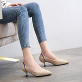 Purpdrank - Women Classic Pointed Toe Slip-On Pumps