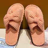Purpdrank - Women Cross Strap Bedroom Slippers, Fashion Indoor Home Slippers <!---->