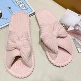 Purpdrank - Women Cross Strap Bedroom Slippers, Fashion Indoor Home Slippers <!---->
