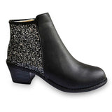 Purpdrank - Women's Boots Riding Boots Plus Size Work Boots Outdoor Work Daily Rhinestone Crystal High Heel Chunky Heel Round Toe Vintage Casual Comfort Walking Shoes PU Loafer Solid Color Black Dark Green Khaki