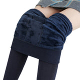 Purpdrank - S-3XL Plus Size Warm Winter Leggings Women Warm Velvet Pants Leggins High Waist Thick Legging Winter Pant Trousers Women