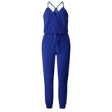 Purpdrank - Spring And Summer Fashion Women Slant Shoulder Casual Pocket Jumpsuit Short Sleeve New Solid Bodysuits Women Rompers