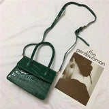 Purpdrank - Mini Small Square bag Fashion New Quality PU Leather Women's Handbag Crocodile pattern Chain Shoulder Messenger Bags