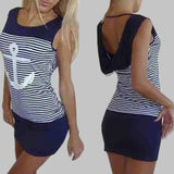 Purpdrank - Summer Dress 2023 Hooded Sweatshirt O-neck  Elegant Women Party Dresses Fashion Bodycon Short Dress Package Hips Slim Female