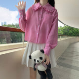 Purpdrank - Japanese Winter New Sweet Girly  Preppy Style Cute JK Student Sweaters Loose Kawaii Cartoon Knitting Sleeveless Vest Sweater
