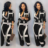 Purpdrank - New Fashion Jumpsuit For Women Dot Black White Rompers Button Up Self Belted Pockets Womens Jumpsuit Casual Loose Romper