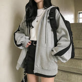 Purpdrank - zip-up Harajuku Hoodies For Women clothes Hooded long Sleeve Jumper Hooded Regular Coat Casual korean style Sweatshirt Spring
