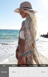 Purpdrank - Zebra Snake Print Chiffon Beach Cover Up Tunics For Beach Long Kaftan Beachwear Boho Chic Hippie Beach Strandjurk Sundress