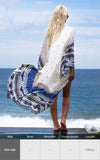 Purpdrank - Zebra Snake Print Chiffon Beach Cover Up Tunics For Beach Long Kaftan Beachwear Boho Chic Hippie Beach Strandjurk Sundress