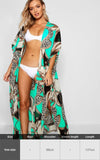 Purpdrank - Zebra Snake Print Chiffon Beach Cover Up Tunics For Beach Long Kaftan Beachwear Boho Chic Hippie Beach Strandjurk Sundress
