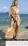 Purpdrank - Zebra Snake Print Chiffon Beach Cover Up Tunics For Beach Long Kaftan Beachwear Boho Chic Hippie Beach Strandjurk Sundress
