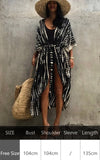 Purpdrank - Zebra Snake Print Chiffon Beach Cover Up Tunics For Beach Long Kaftan Beachwear Boho Chic Hippie Beach Strandjurk Sundress