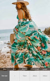 Purpdrank - Zebra Snake Print Chiffon Beach Cover Up Tunics For Beach Long Kaftan Beachwear Boho Chic Hippie Beach Strandjurk Sundress