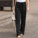 Purpdrank - kaftan Spring Pants Women's Printed Trousers Casual Elastic Waist Pantalon Palazzo Female Drawstring Turnip