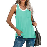 Purpdrank - Ribbed  Women Tank Top Plus Size Elastic Sexy Summer Tank Tops Solid O Neck Off Shouled Casual White Tank Tops