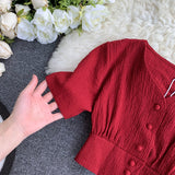 Purpdrank - New Summer Two Piece Set Clothes Women V-neck Ctop Tops + A-line Skirts Suits Ladies Outfit Woman Beach Sexy 2 Piece Sets
