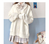 Purpdrank - new sweet cute girl knitting sweater lazy college style loose sleeve Harajuku girl JK uniform sweater coat s ~ 2XL